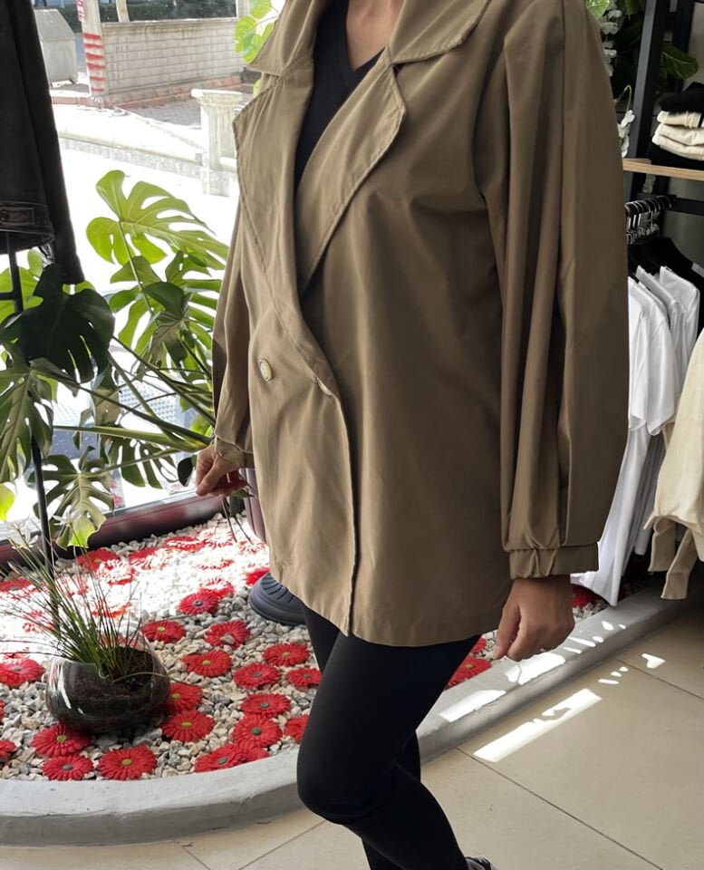 Balon Kol Oversize Trençkot