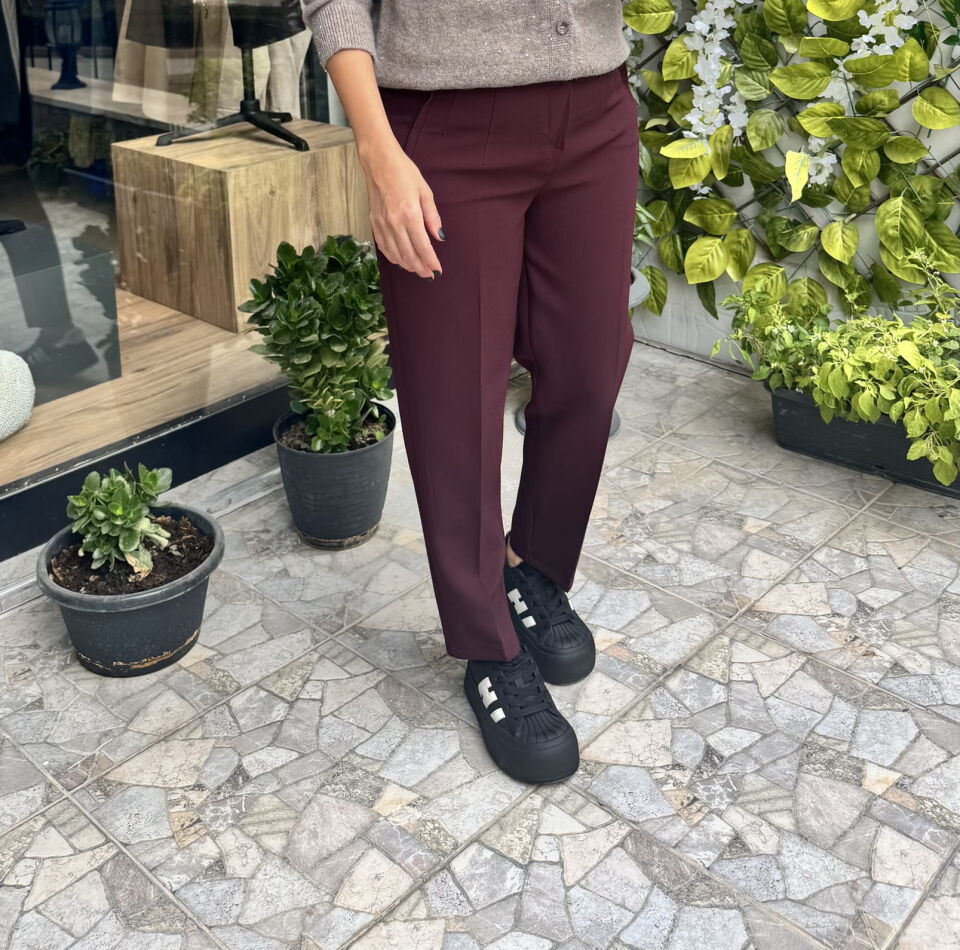 Pensli Mürdüm Havuç Pantolon