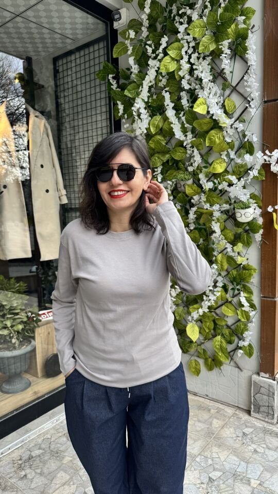 Vizon Basic Rahat Kalıp Bisiklet Yaka Body