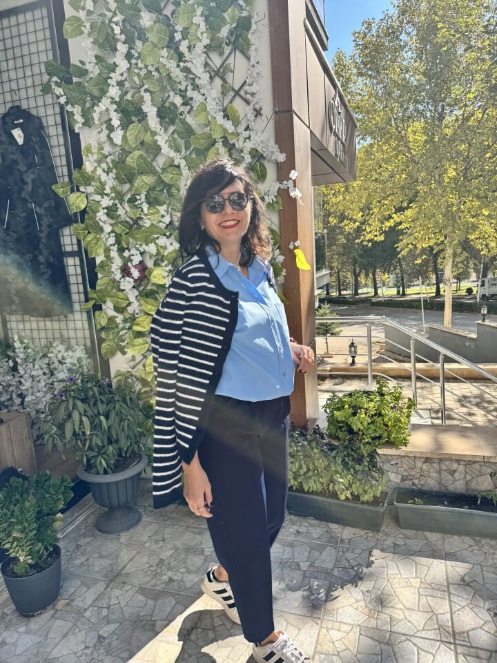 Oversize Pamuklu Basic Açık Mavi Gömlek