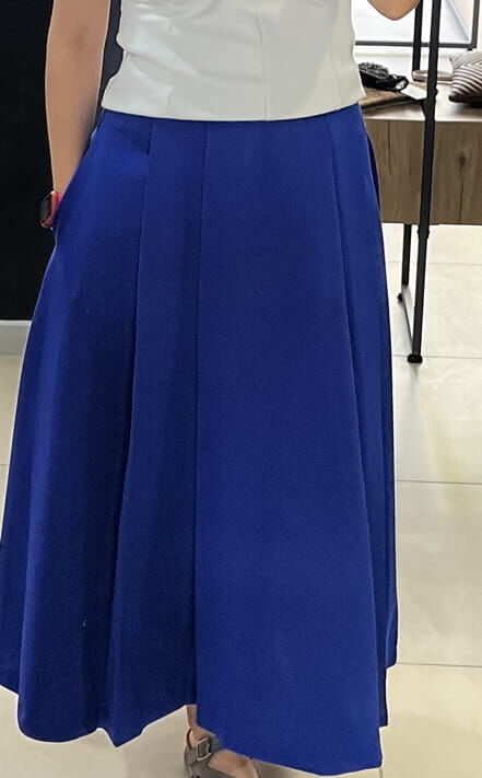 Saks Mavisi Kloş Etek